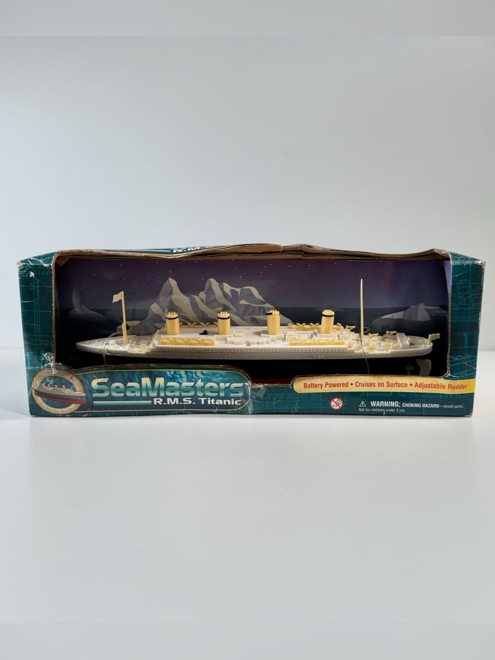 Vintage Seamasters R.M.S Titanic rare Battery Operated Ship Toy New Damaged Box
